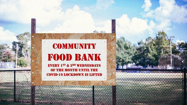 Food Bank Sign