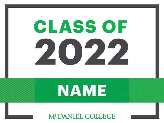 McDaniel_Commencement Yard Sign 202