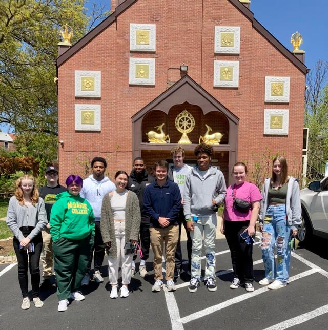 Dr. Tyler's Asian Philosophy Class Field Trip to Kadampa Meditation Center in Baltimore.