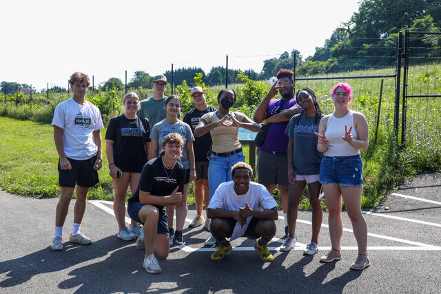 A group photo of students.