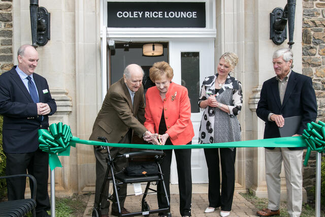 Dedication of Coley Rice Lounge with M. Lee Rice and Joan Develin Coley 