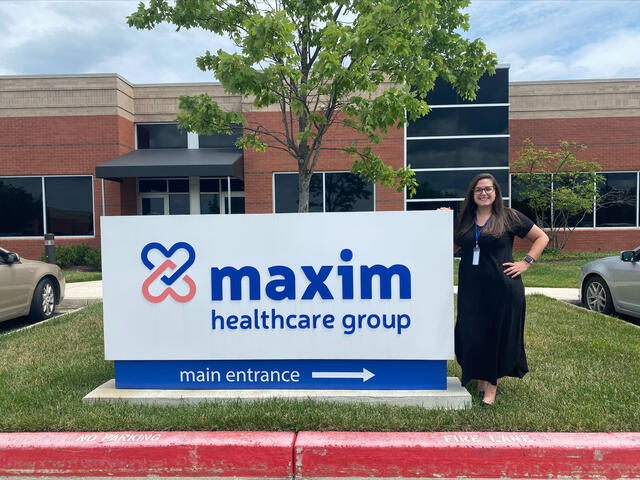 Danielle Newhouse interned with Maxim healthcare group