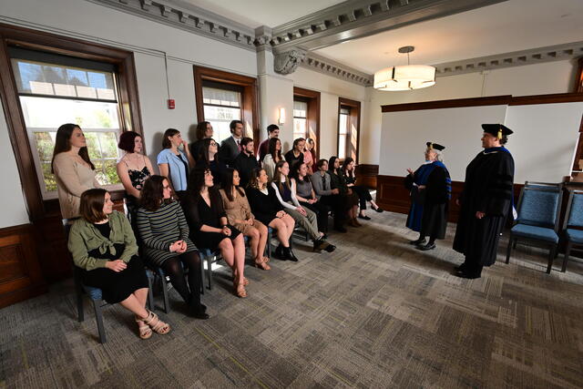 Students inducted into Phi Beta Kappa 