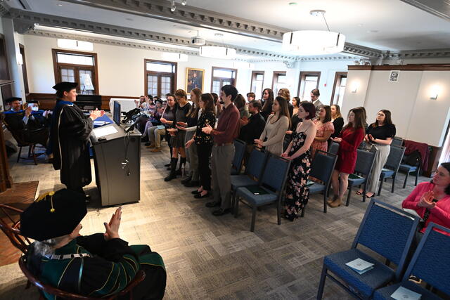 Students inducted into Phi Beta Kappa 