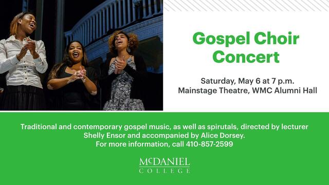 Gospel Choir Concert Digital Sign 