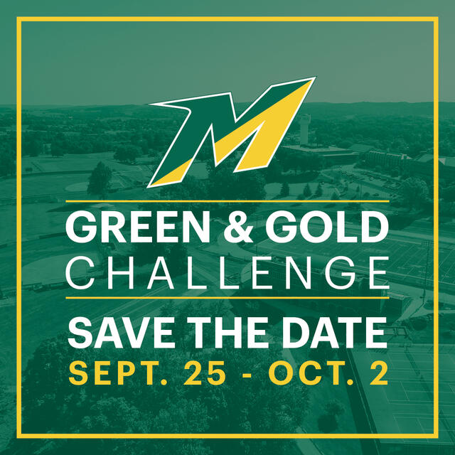 Image for Green and Gold Challenge Save the Date from September 25 to October 2 