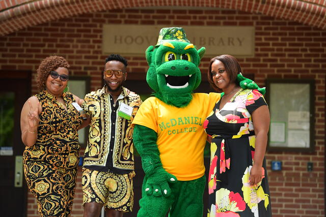 Green Terror with Alumni at Alumni Weekend Diverse