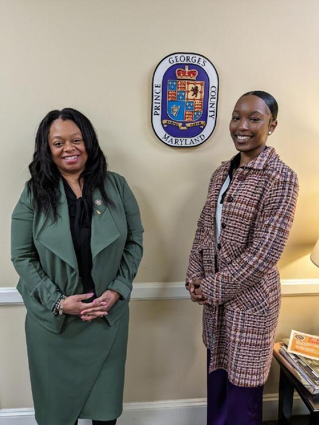 Del. Karen Toles and Leah Somerville