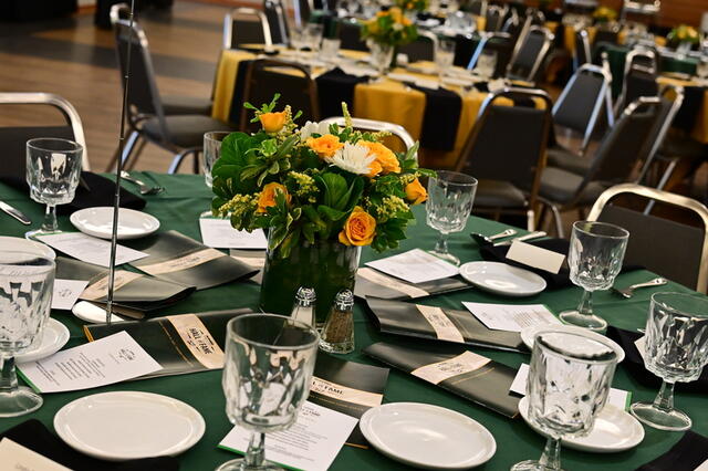 Scholarship Luncheon table settings