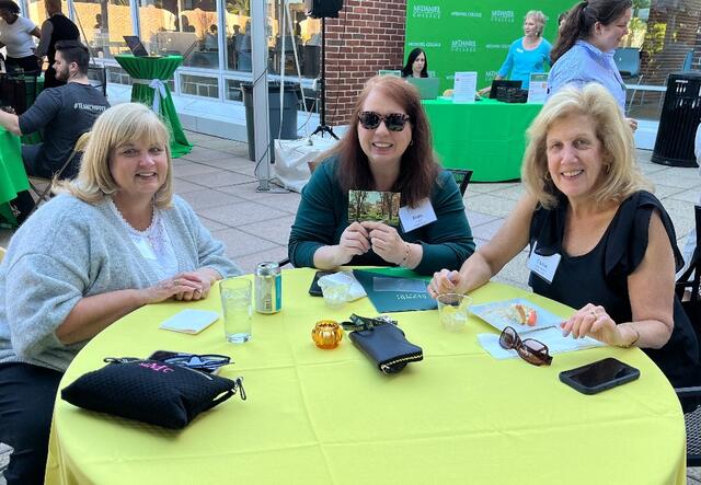 Legacy Dessert Reception 80s Alums on Ensor Porch