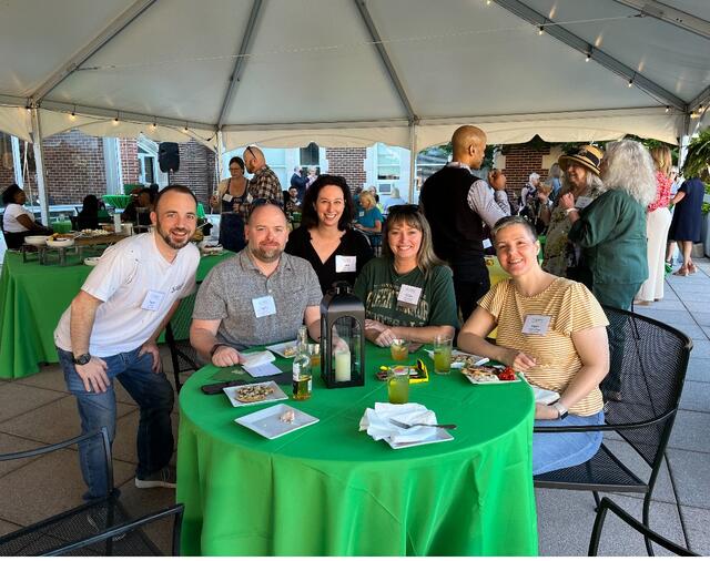 Candid Alumni Ensor Patio Happy Hour Alumni Weekend
