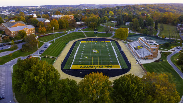Aerial View of McDaniel Stadium
