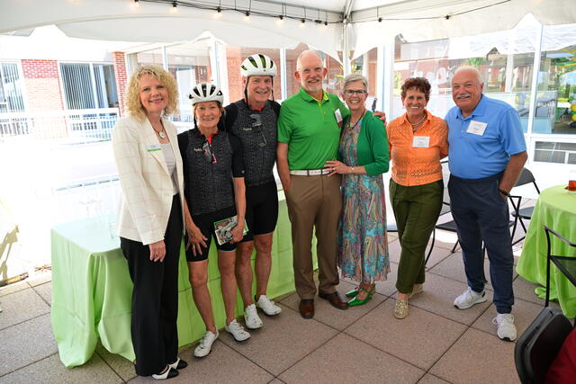 Legacy Dessert Reception Alumni Weekend 2024 group with Julia Jasken