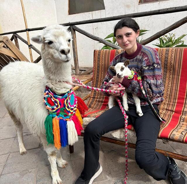 Sara Parietti in Peru