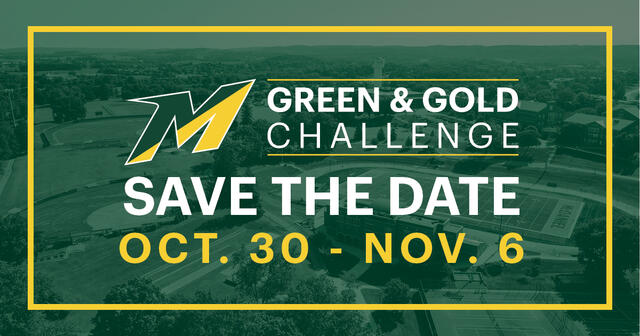 Image for Green and Gold Challenge Save the Date from for Facebook and LinkedIn