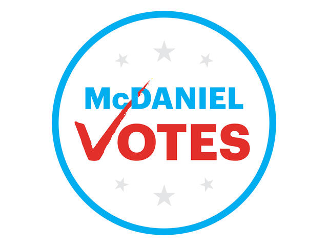 McDaniel Votes logo