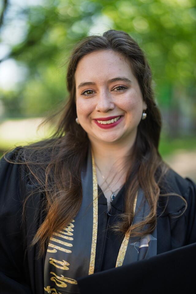 Brennan, Madison_TESOL in graduation regalia
