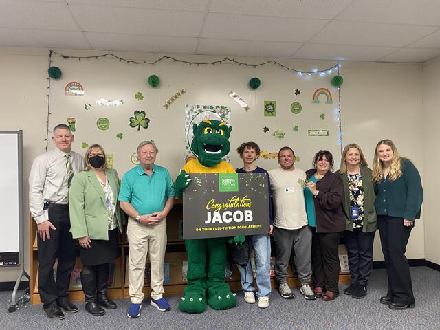 Jacob Noonan with family and CCPS