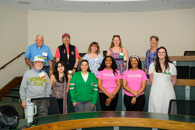 Alumni and the McDaniel Student Government Association gathered to share recollections of the Hill. 
