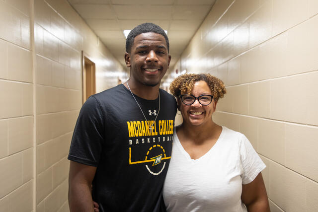 Jacob Williams and his mother, Jada Williams