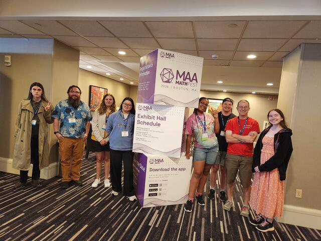 Students present at Mathfest 2026