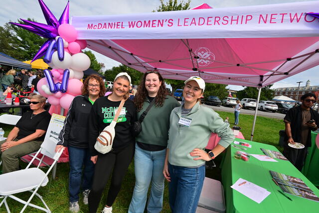 McDaniel Women's Leadership Network tent