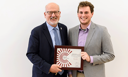 President Roger Casey and Atticus Rice