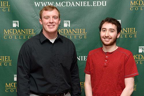 Senior Matthew Meagher and freshman Ben Schipper