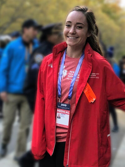 Kaitlin Mahoney at NY marathon 2019