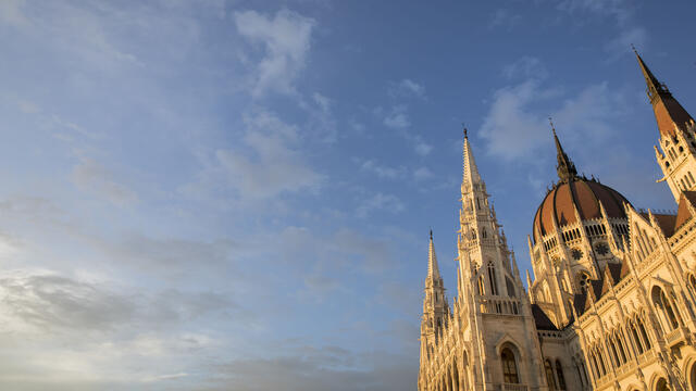 Budapest city building.