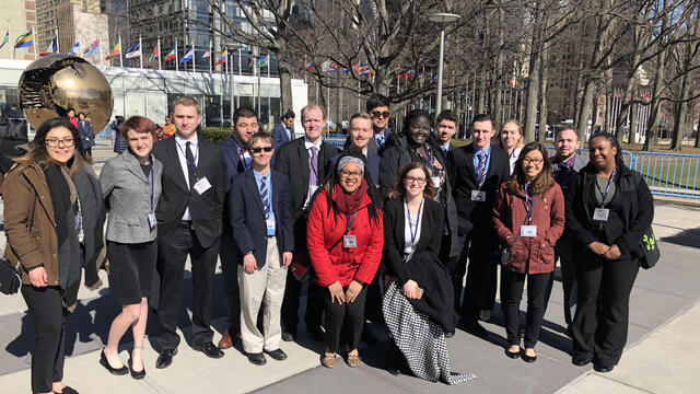 Model UN group in Washington, DC.