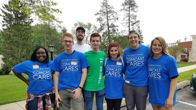 Students volunteer at the annual Spring Clean-Up