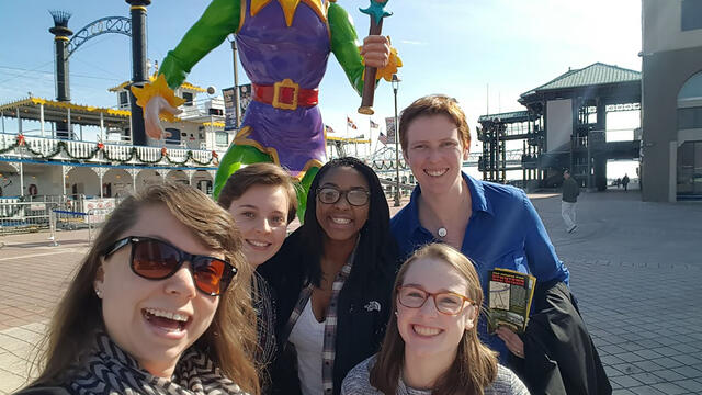 McDaniel Biology professors and students at the SICB conference in New Orleans