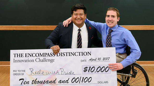 Ride With Pride winners of McDaniel College Innovation Challenge