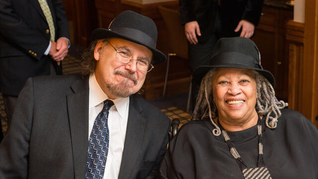 2019 Alumnus David Carrasco with Toni Morrison.