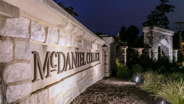 McDaniel Entrance with Arch