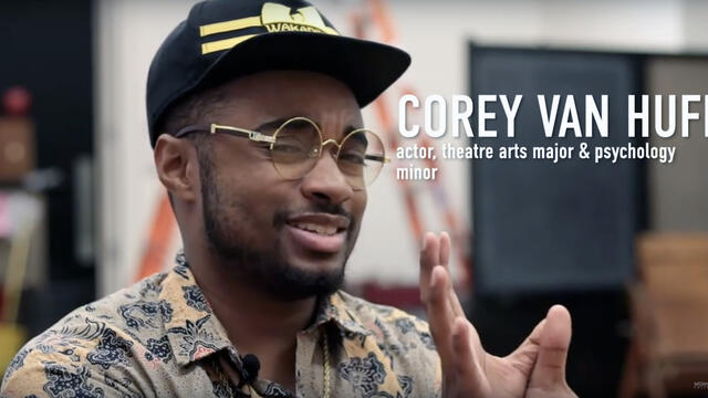 McDaniel Student Corey Van Huff, Actor, Theatre Arts Major, Psychology Minor