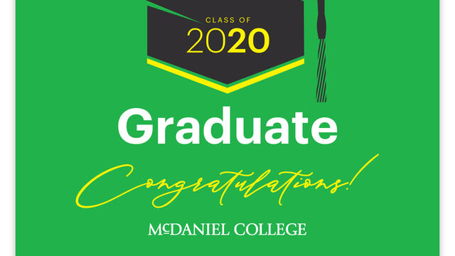 graduate yard sign