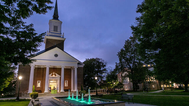 The McTeer-Zepp Plaza sits at the heart of McDaniel’s campus, named for prominent Civil Rights attorney Victor McTeer '69, one of the College’s first African-American graduates, and Ira Zepp '52, Professor Emeritus of Religious Studies.