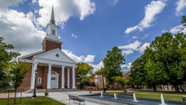 The McTeer-Zepp Plaza sits at the heart of McDaniel’s campus, named for prominent Civil Rights attorney Victor McTeer '69, one of the College’s first African-American graduates, and Ira Zepp '52, Professor Emeritus of Religious Studies.