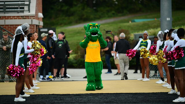 Green Terror at football game