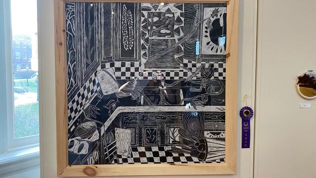 Kate Cramer's art winning Best of Show