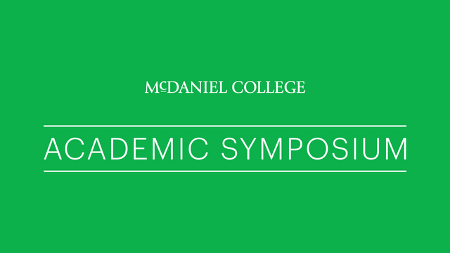 McDaniel's Academic Symposium Logo. 