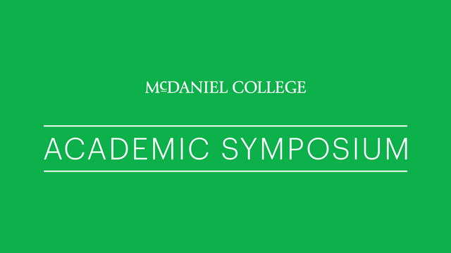 McDaniel's Academic Symposium Logo.