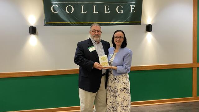 PBK Lifelong Learner Bernie Vogel and Erin Benevento