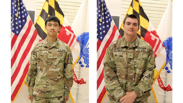 Landen Li and Connor Wolf ROTC