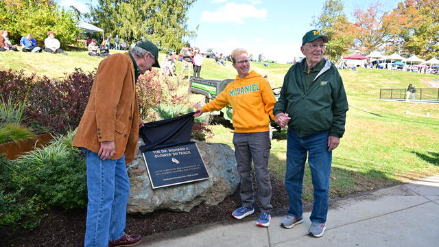 Clower track plaque