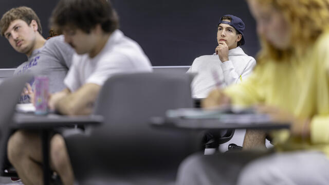 Students in a classroom