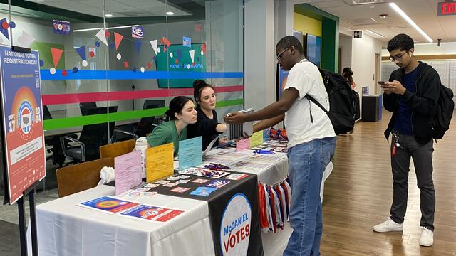 McDaniel Votes National Voter Registration Day 2024