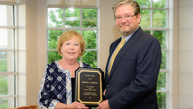 Photo of Ann Bailer Fisher and Matthew J. Robinson